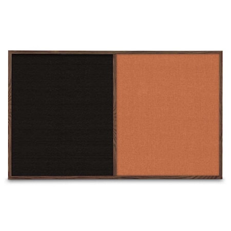 Single Door Radius Corkboard,36x36,Bla, UV7002RC-BLACK-PUMICE